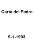 Carta del Padre 9-1-1993