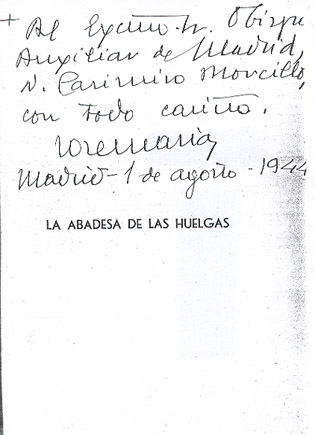 Dedicatoria Escrivá de Balaguer