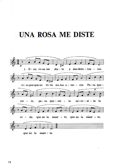 Una rosa me diste